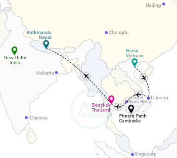 Ho-Chi-Minh-Mausoleum-Hanoi-city-tour Tour Map