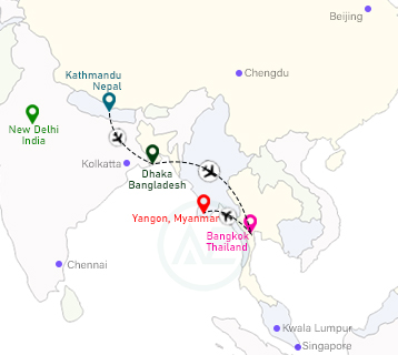 Essential Tips for Planning a Best South Asia Tour Itinerary Tour Map