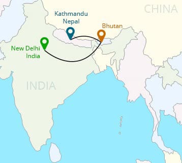 india nepal bhutan tour