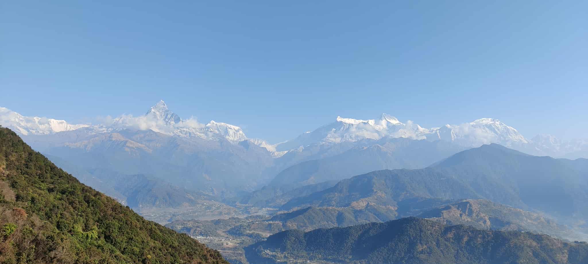 mountain view from sarangkot pokhara