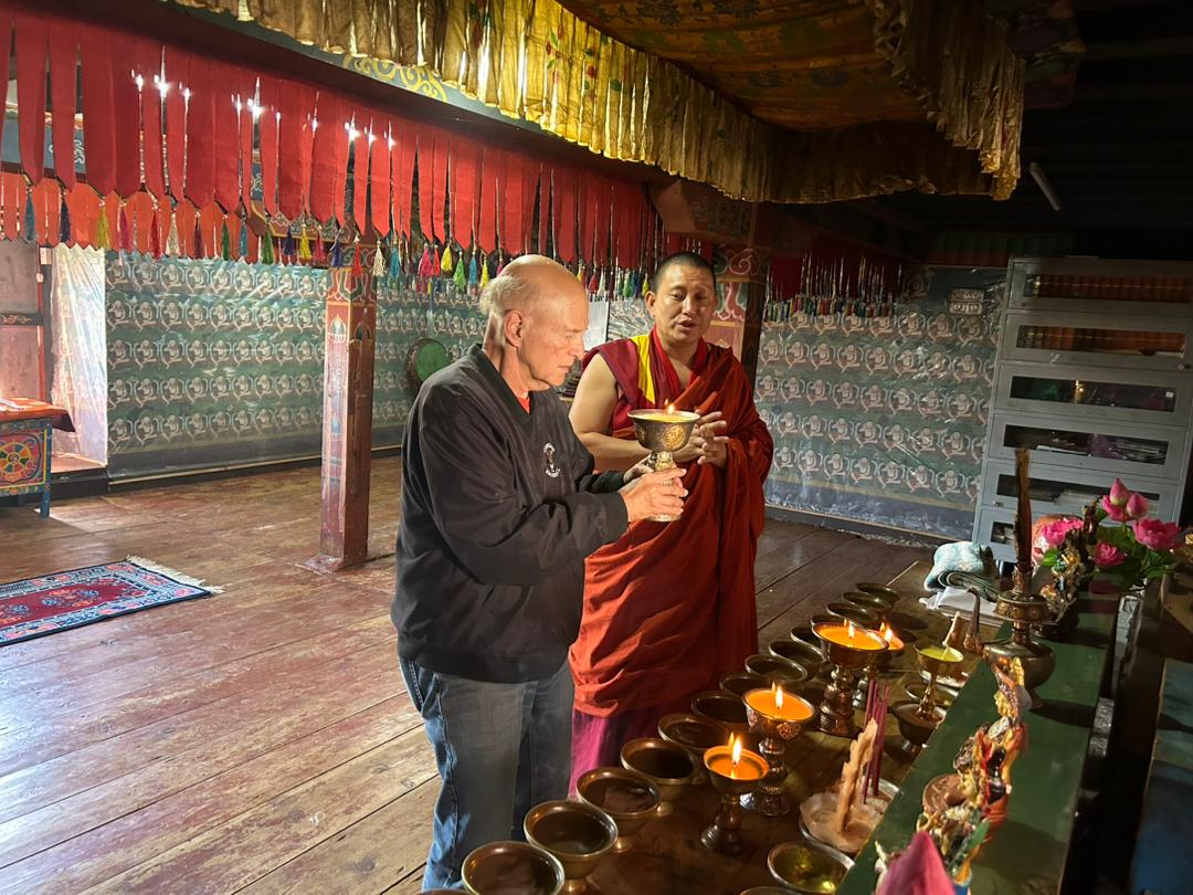 Spiritual Cleansing and lunch with monks in Bhutan Nepal and Tibet