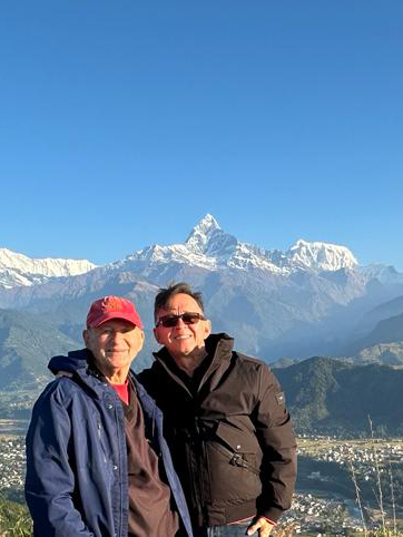 mountain view from Pokhara Nepal
