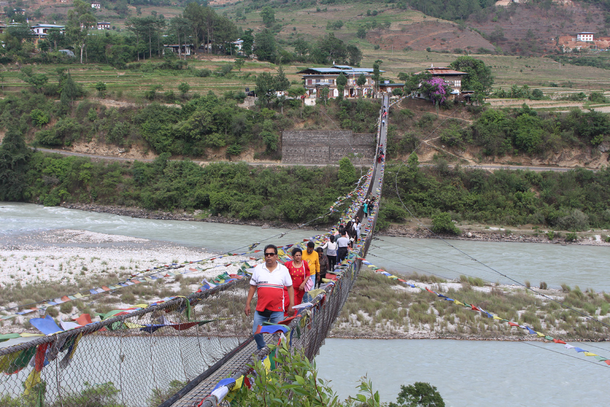 Suspension Bridge in Punakh