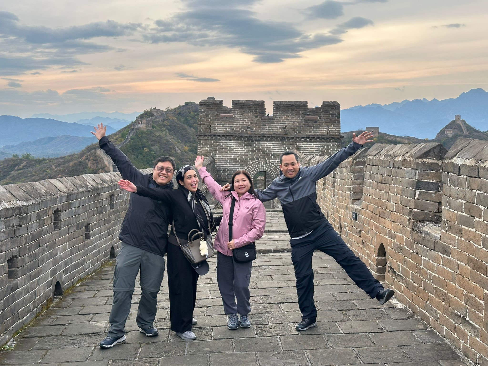 Most Visited UNESCO World Heritage Sites in Southeast and South Asia 13 great wall with happy visitors