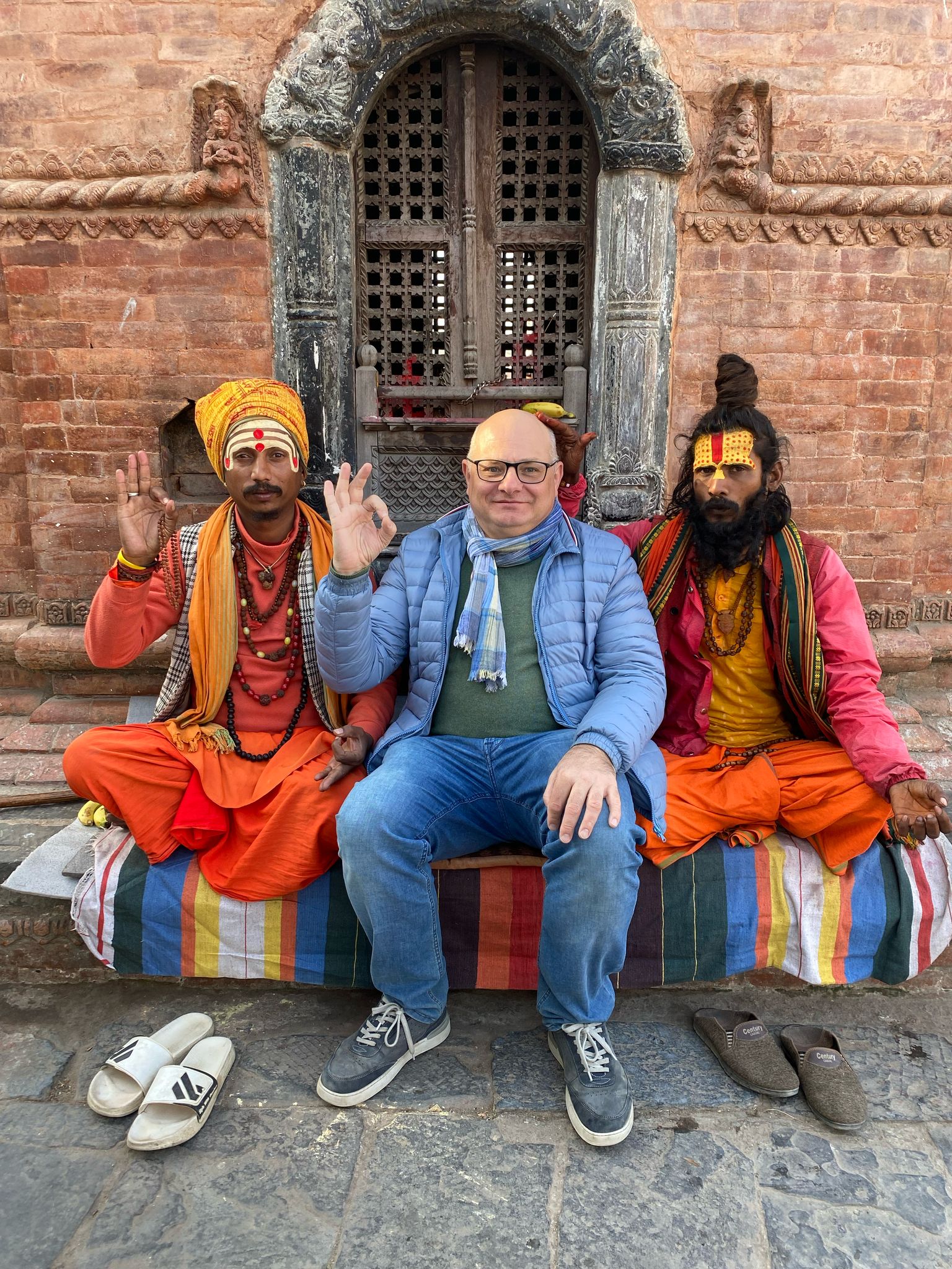 Mr. Daniel with Pashupatinath Baba