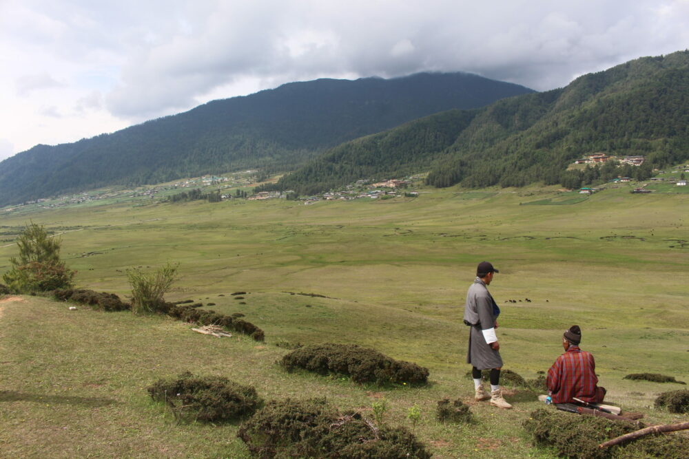 Interacting guide with local senior people