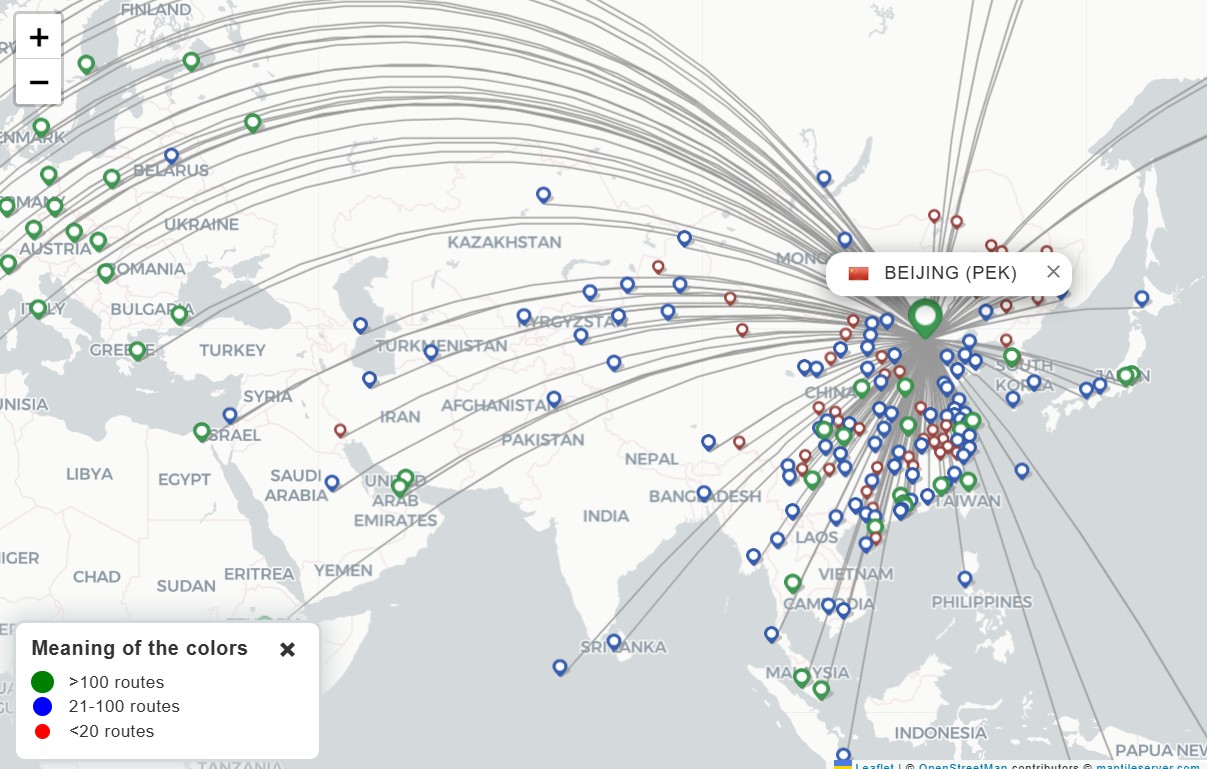 Best Travel Routes for a Multi-Country Trip Across South & Southeast Asia 23 Flight routes from beijing